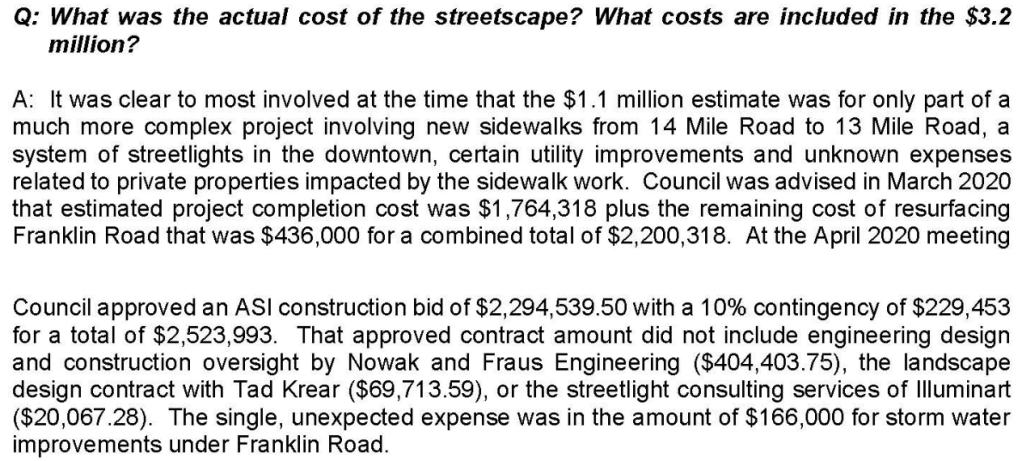 Propaganda most likely pushed by Pam Hansen, and likely supported by michael seltzer, david goldberg, mark Hanke